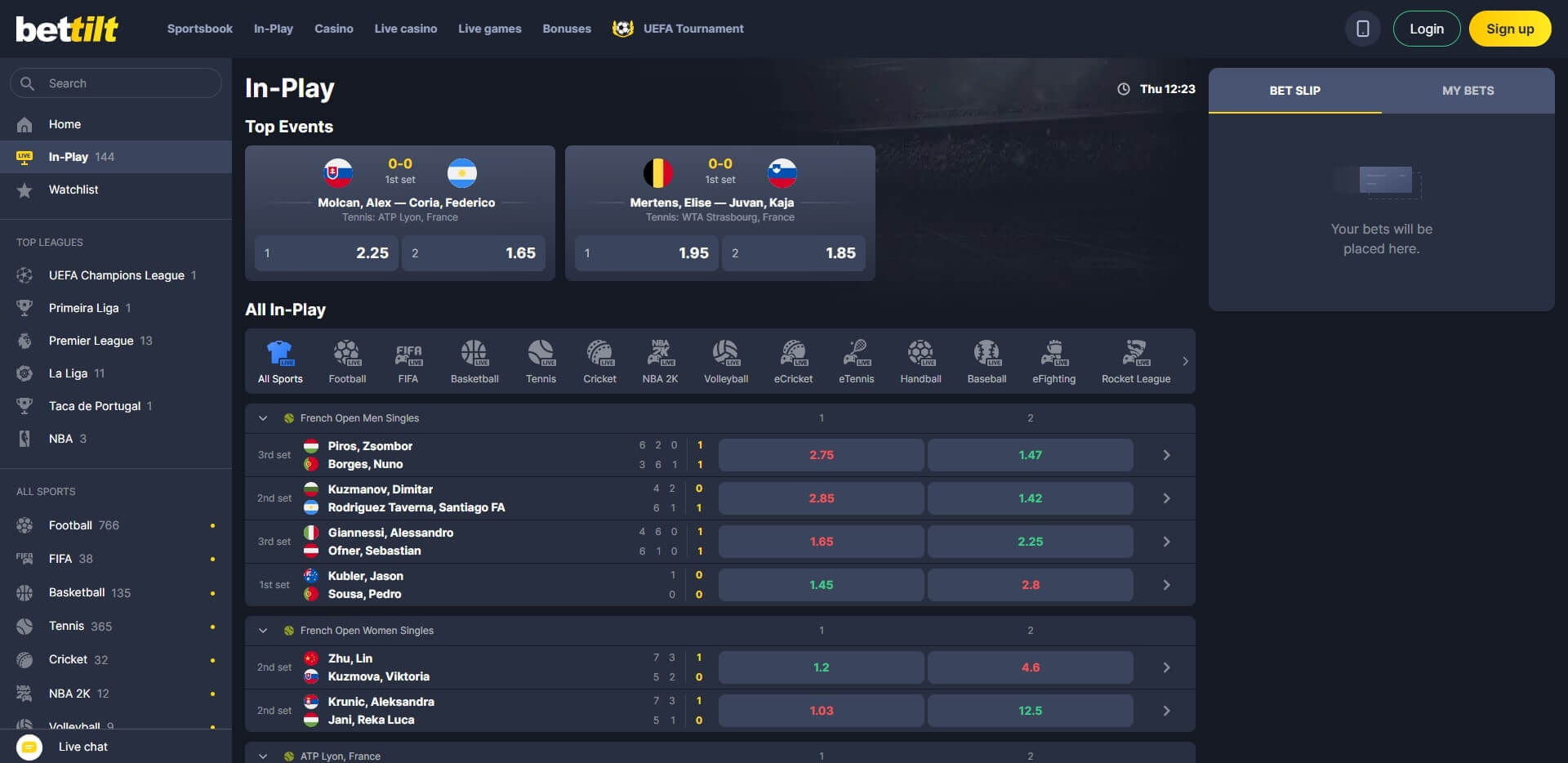 Bettilt Live Betting