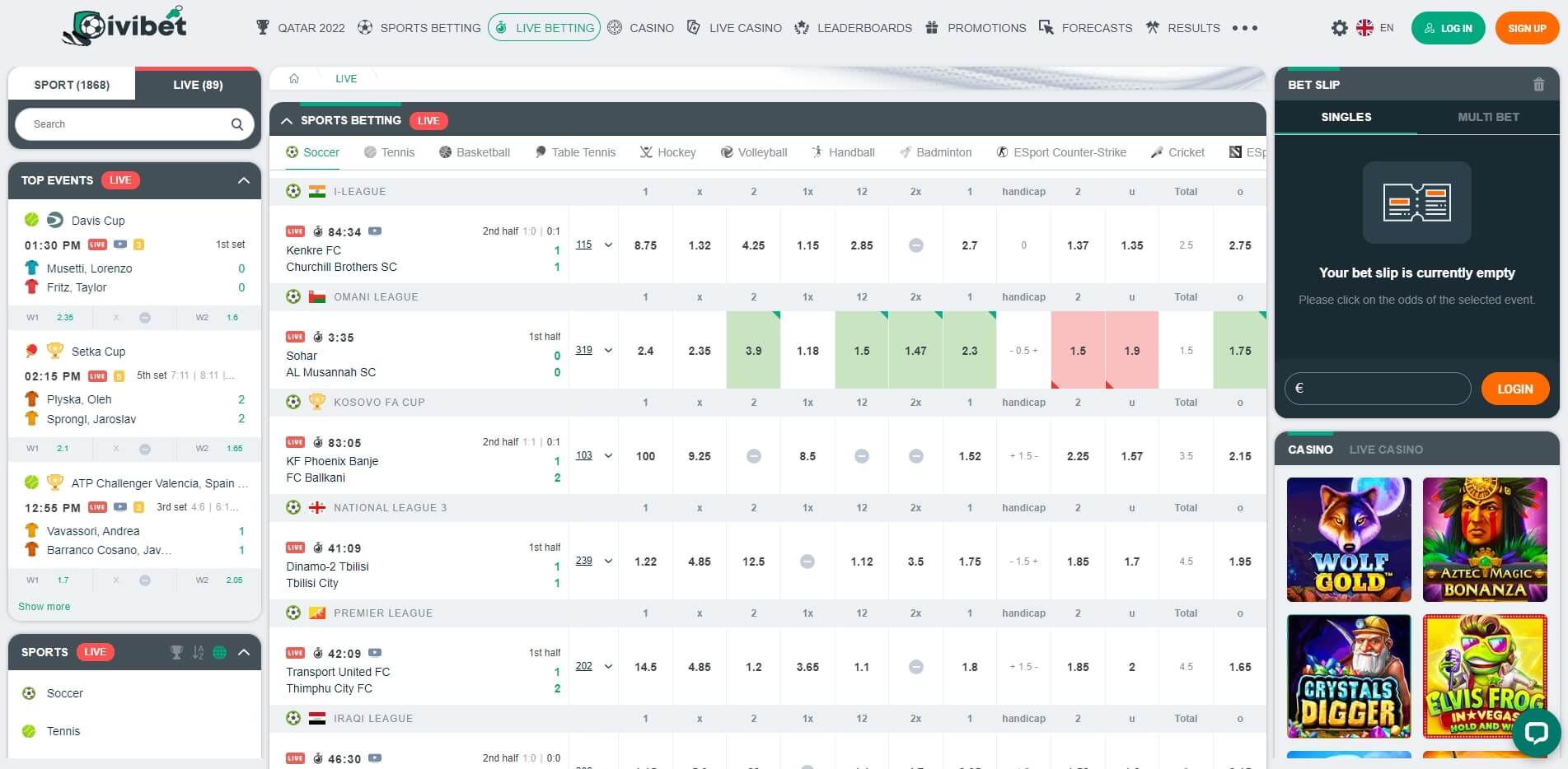 Ivibet Live Betting