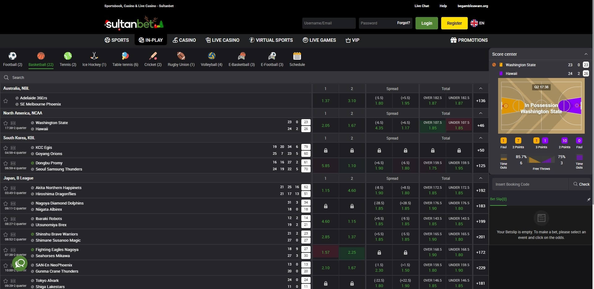 Sultanbet Live Betting