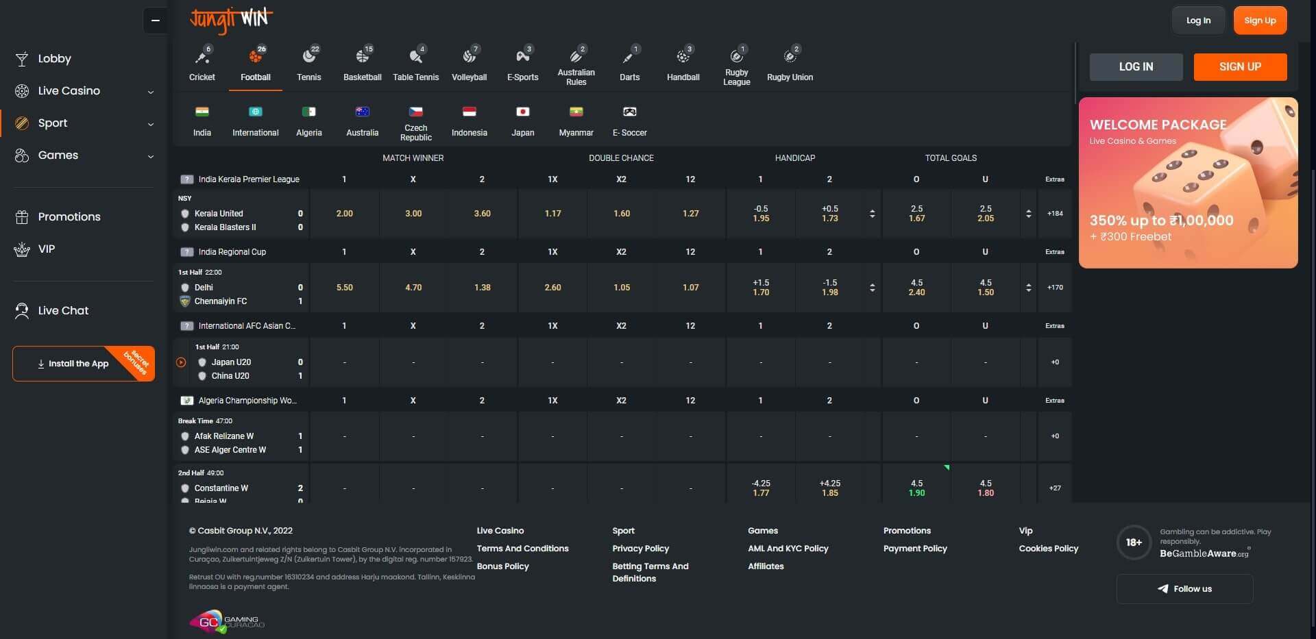 JungliWin Live Betting