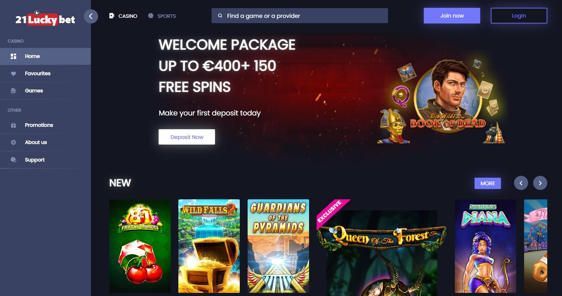 21LuckyBet Casino