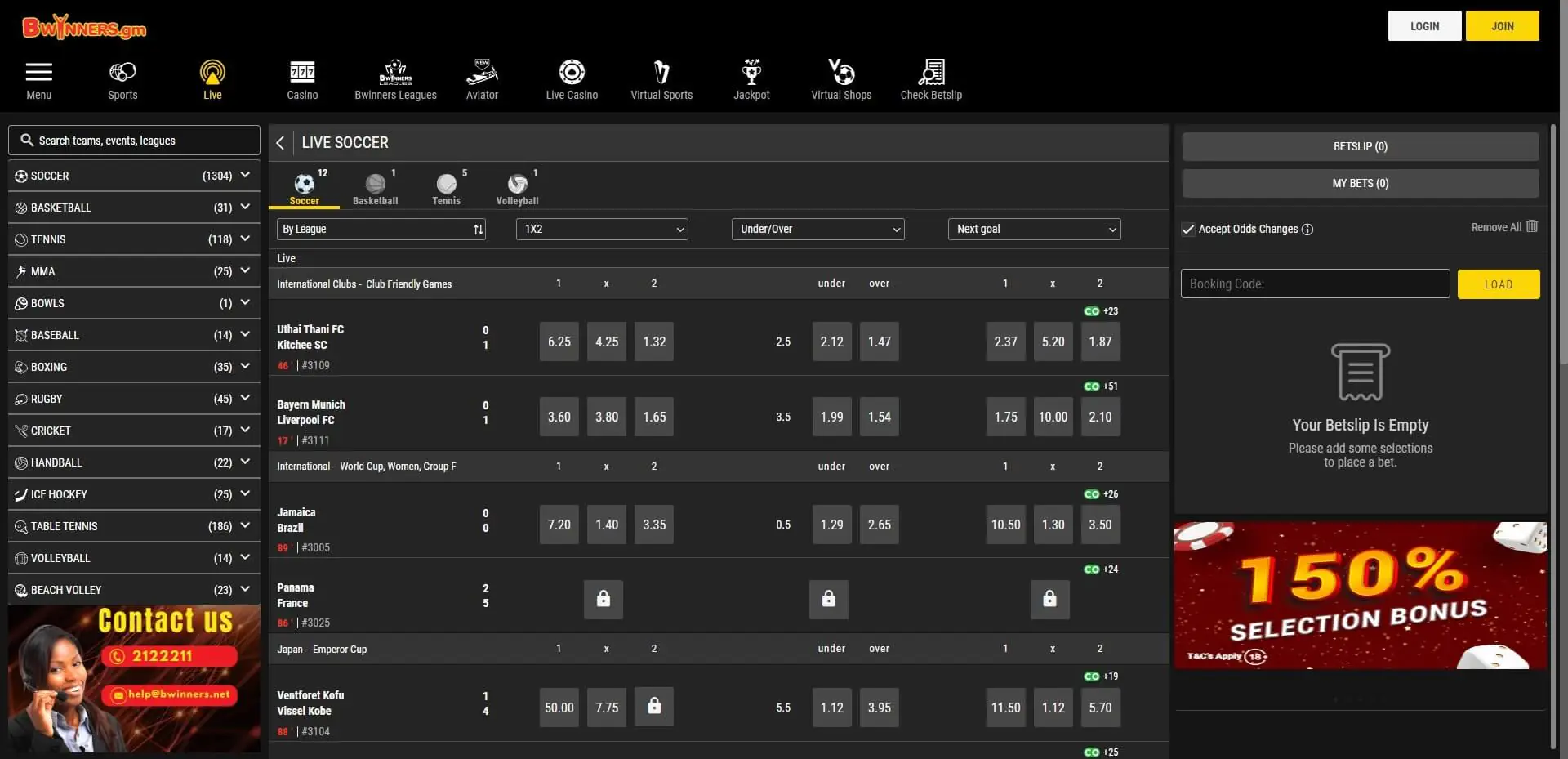 Bwinners Live Betting