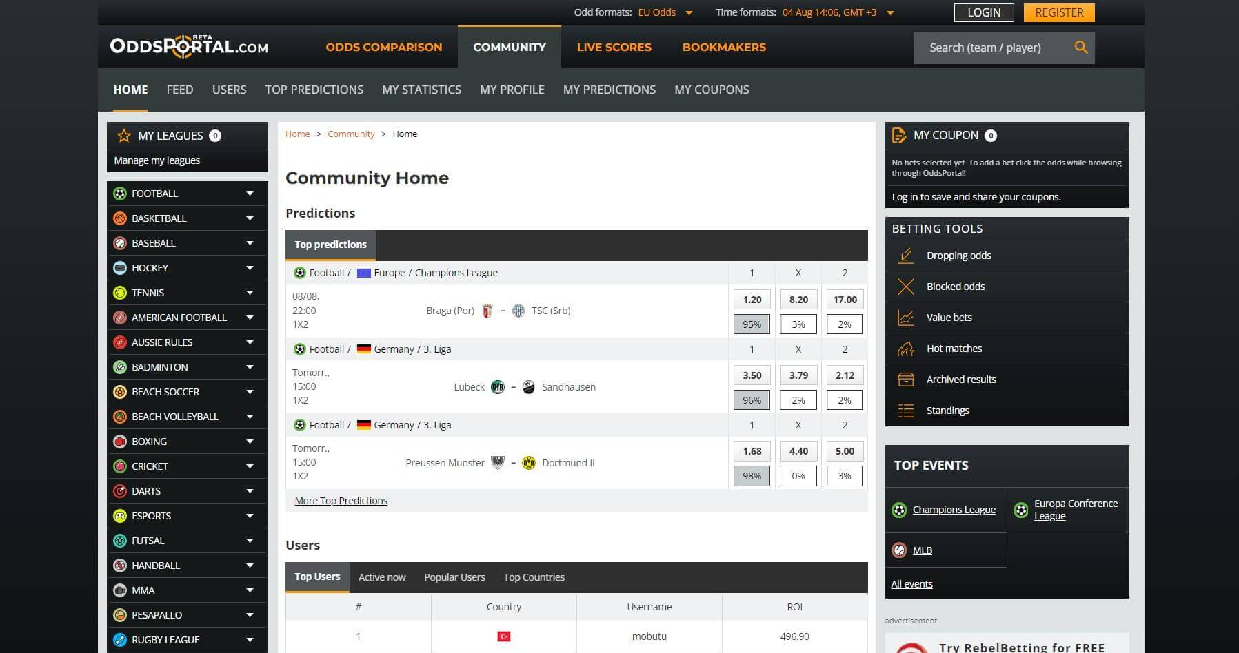 OddsPortal Community