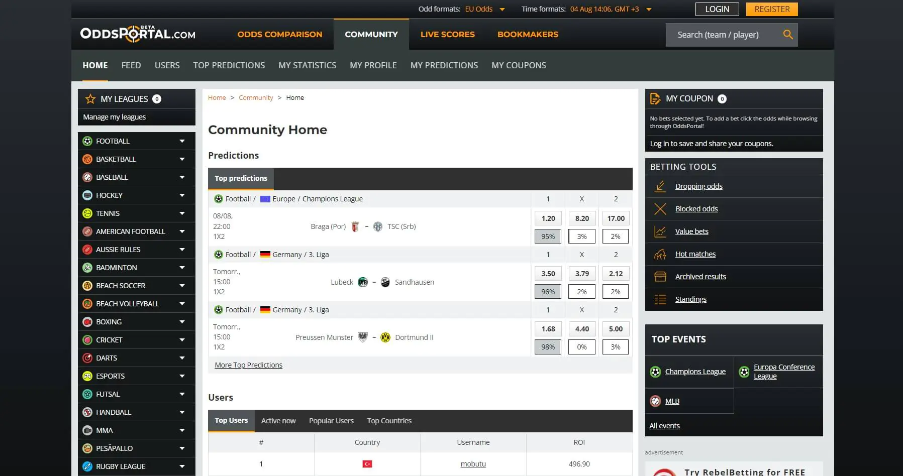 OddsPortal Community
