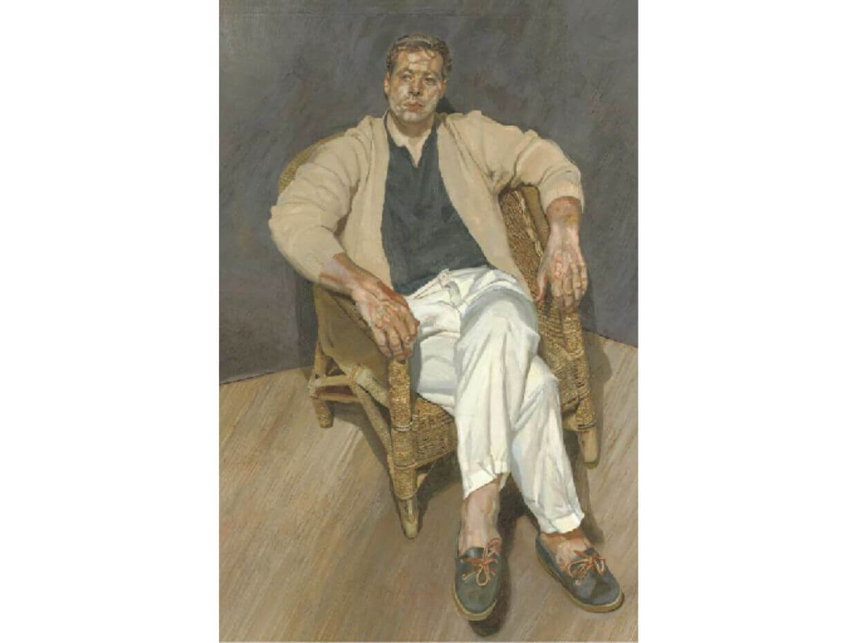 Man in a String Chair by Lucian Freud