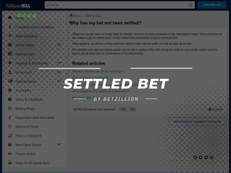 Settled Bets