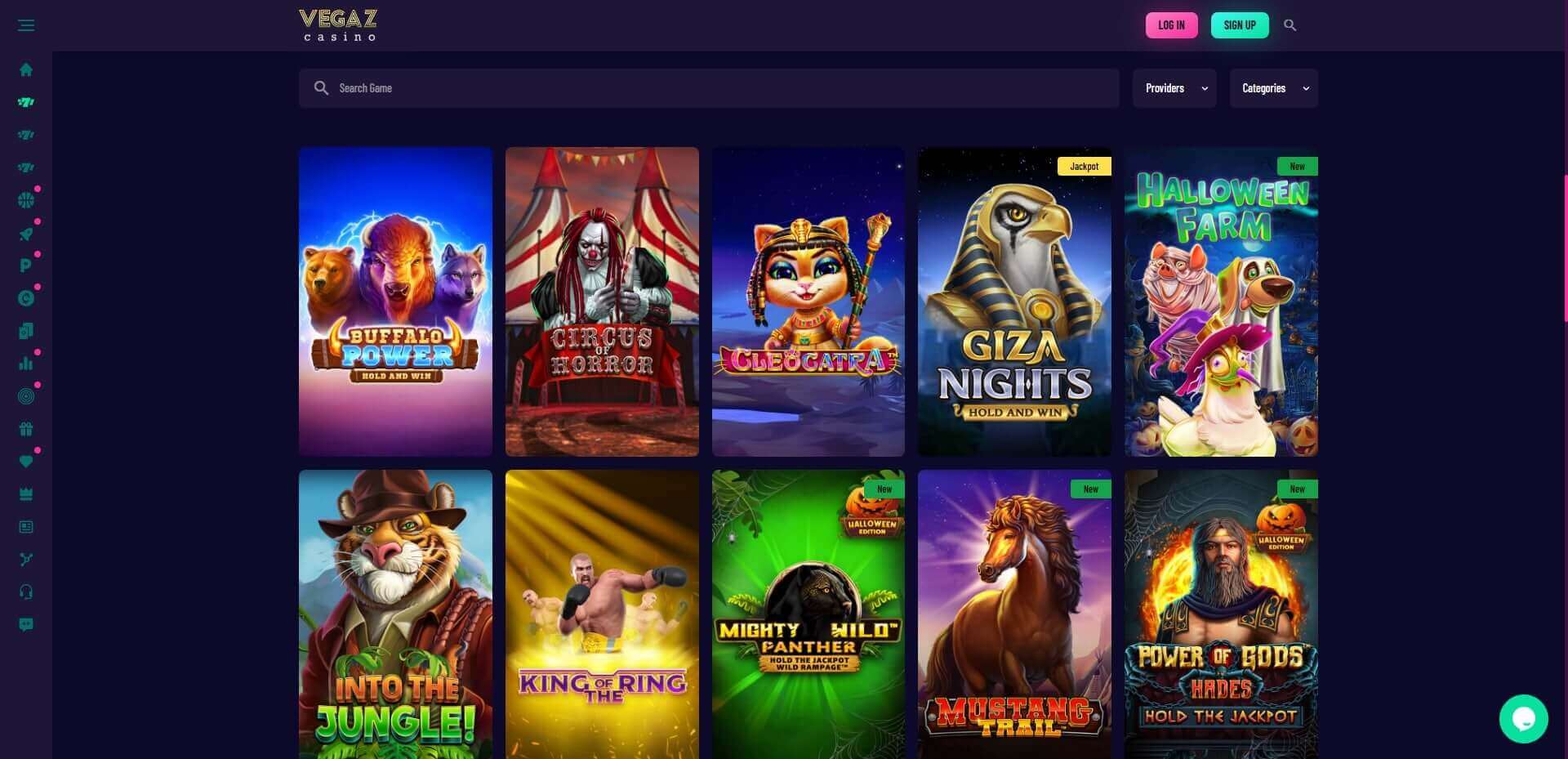 Vegaz Casino Online