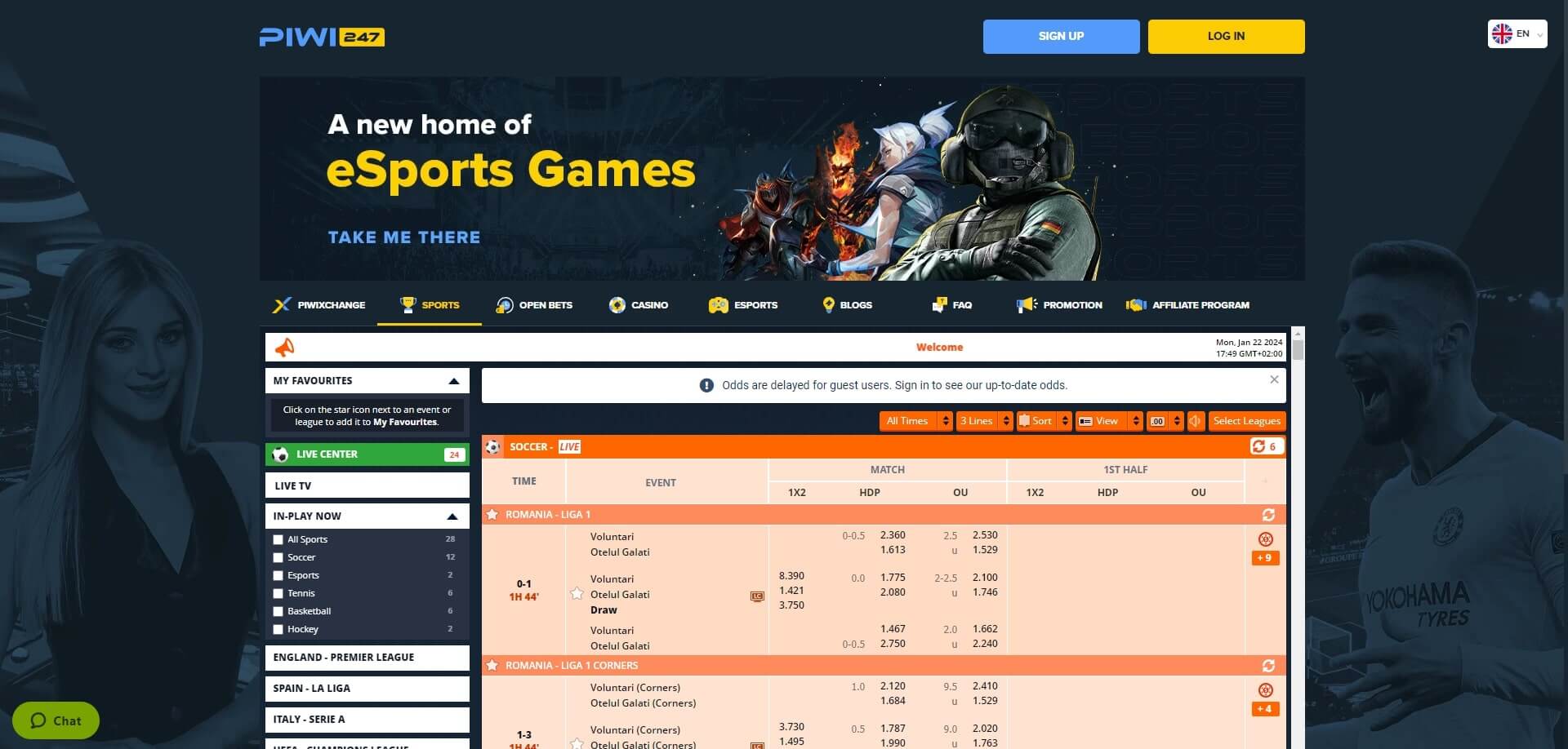 PIWI247 Live Betting