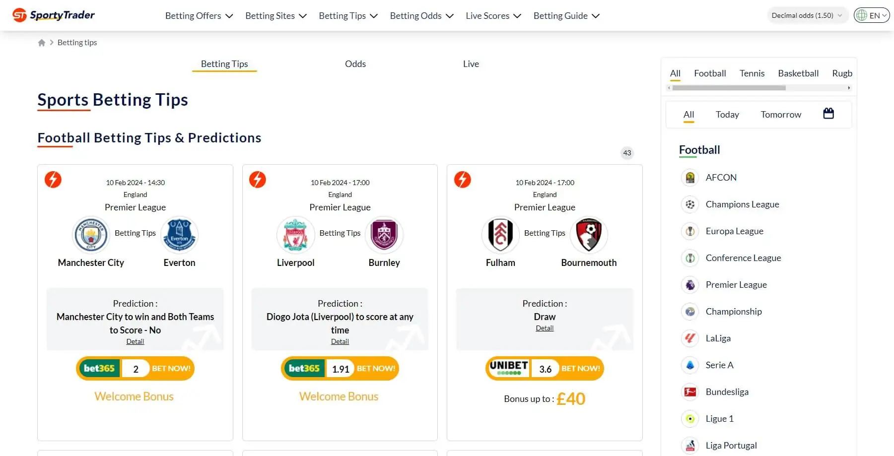 SportyTrader Tips