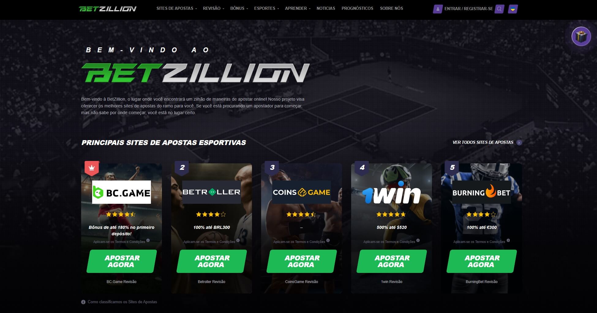 BetZillion Launches Brazillian Website