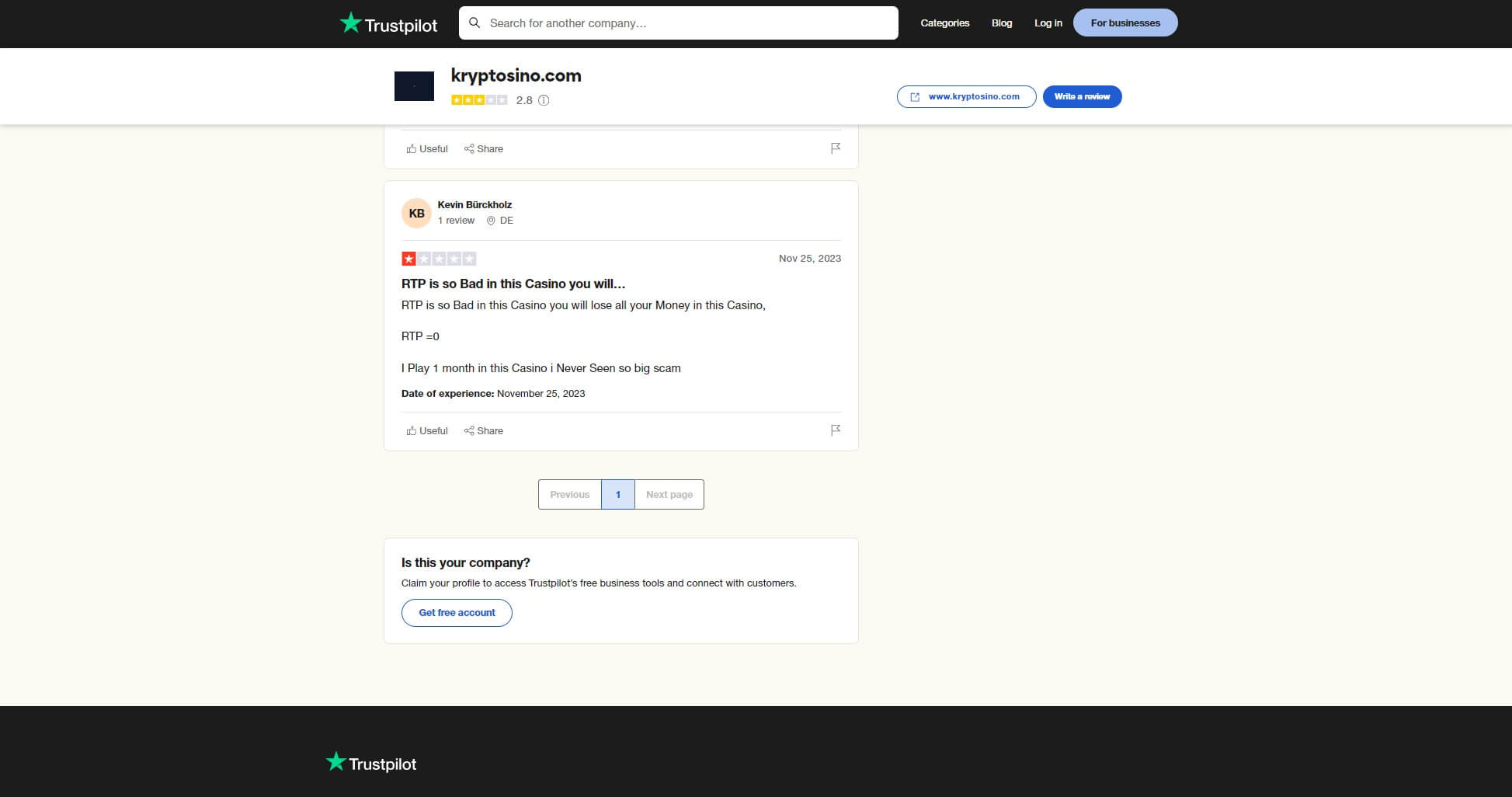 Kryptosino Reviews of Users