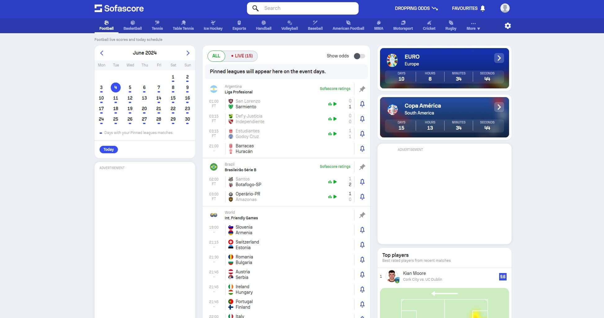 Sports Stats, Data & Analysis with Sofascore