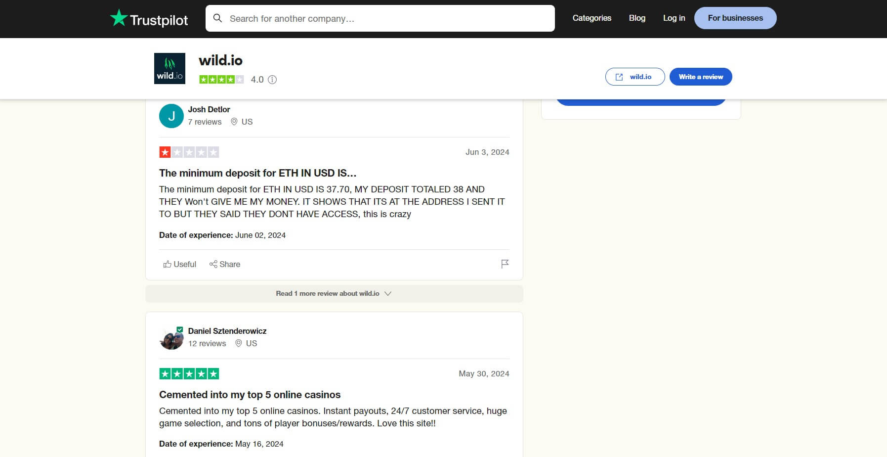 What Do People Say About Wild.io?