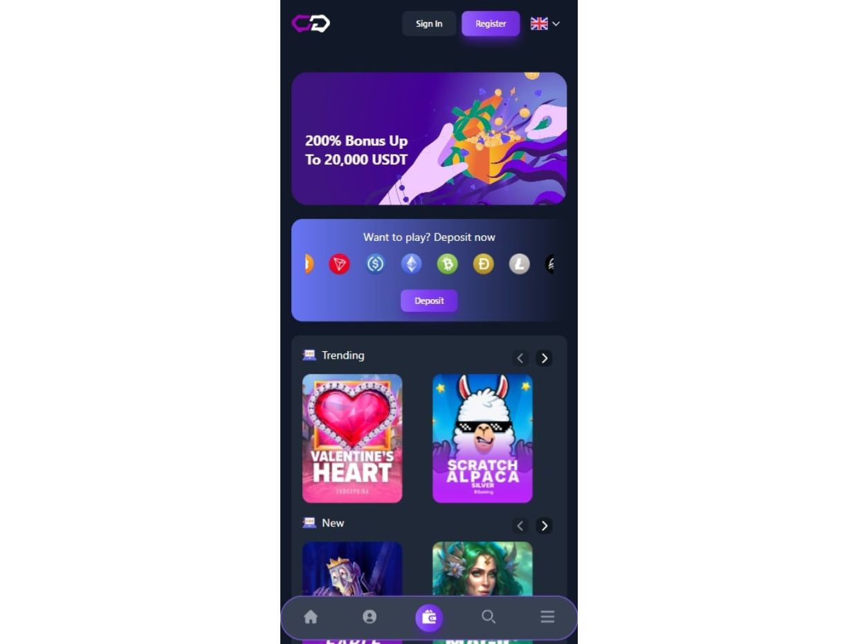 Crypto-Games.io Mobile Casino
