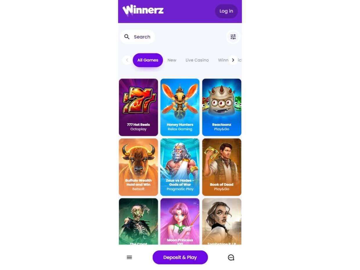 Casino Winnerz Mobile