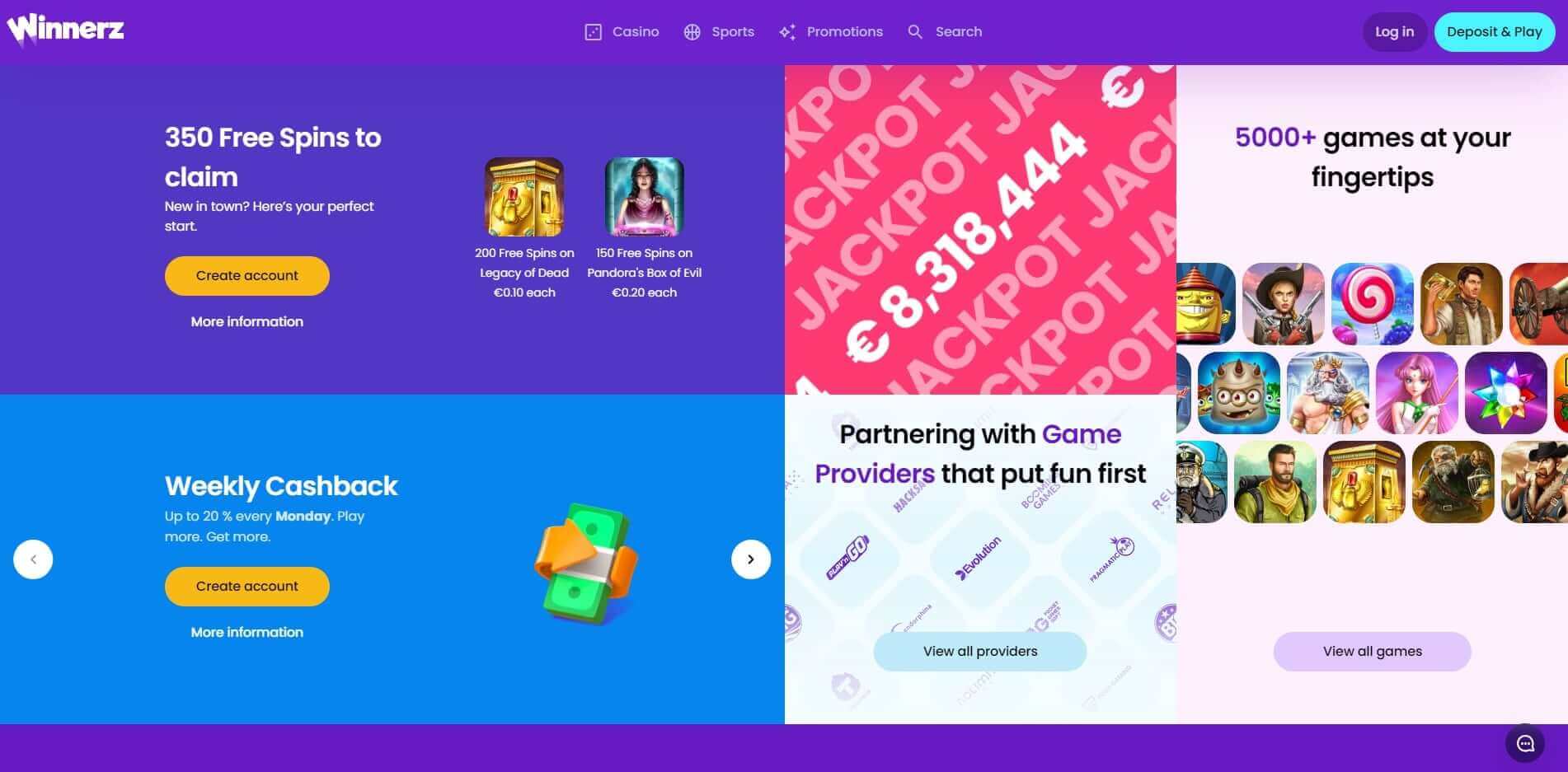 Start Sign Up Winnerz