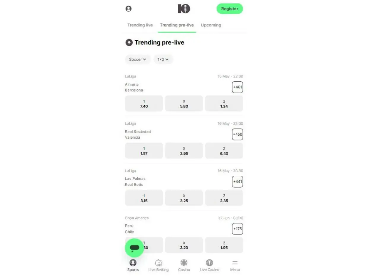 Mobile Review 10Bet
