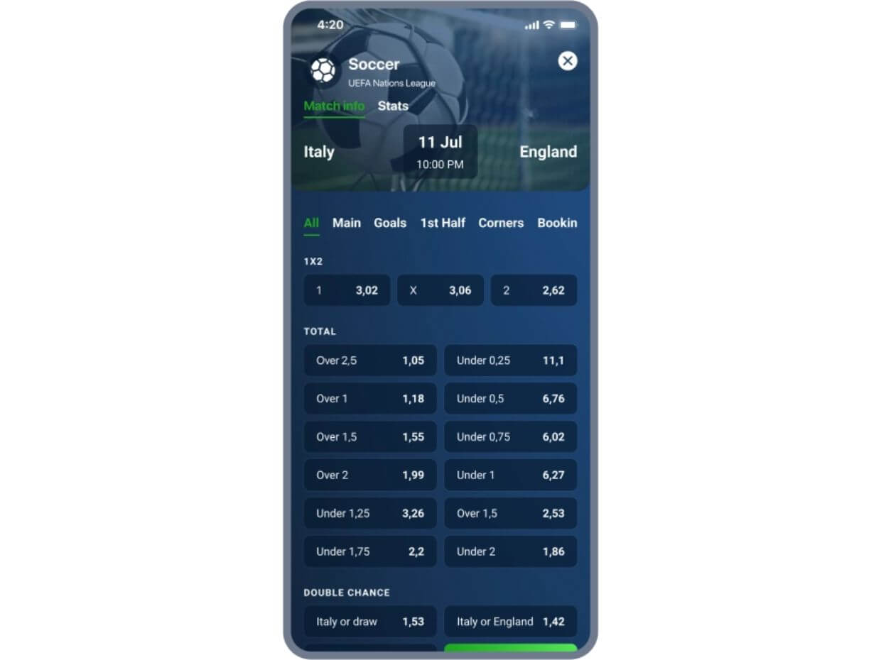 Application Overview 20Bet