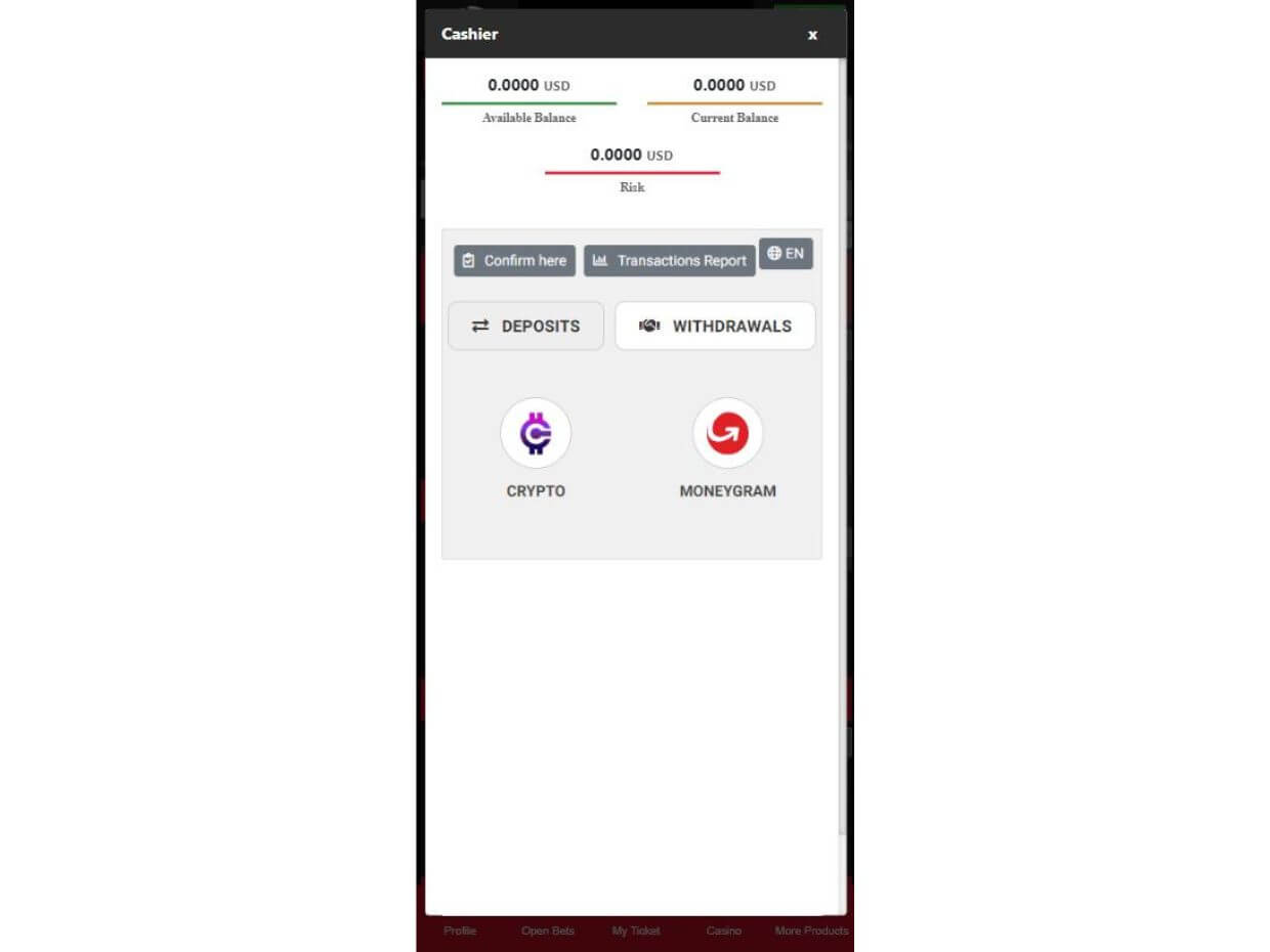 Mobile Withdraw ABCIslands
