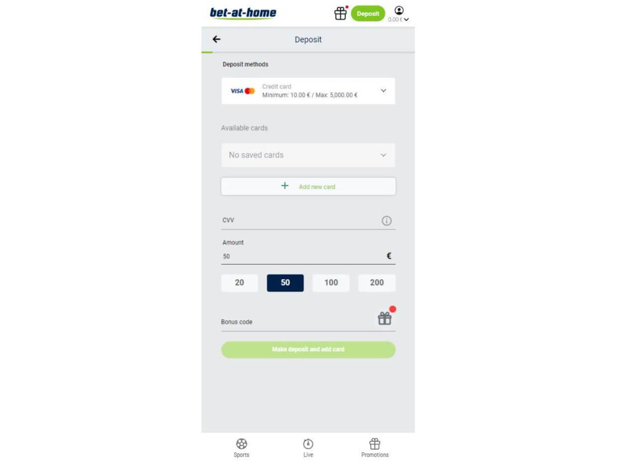 Mobile Deposit Bet-at-home