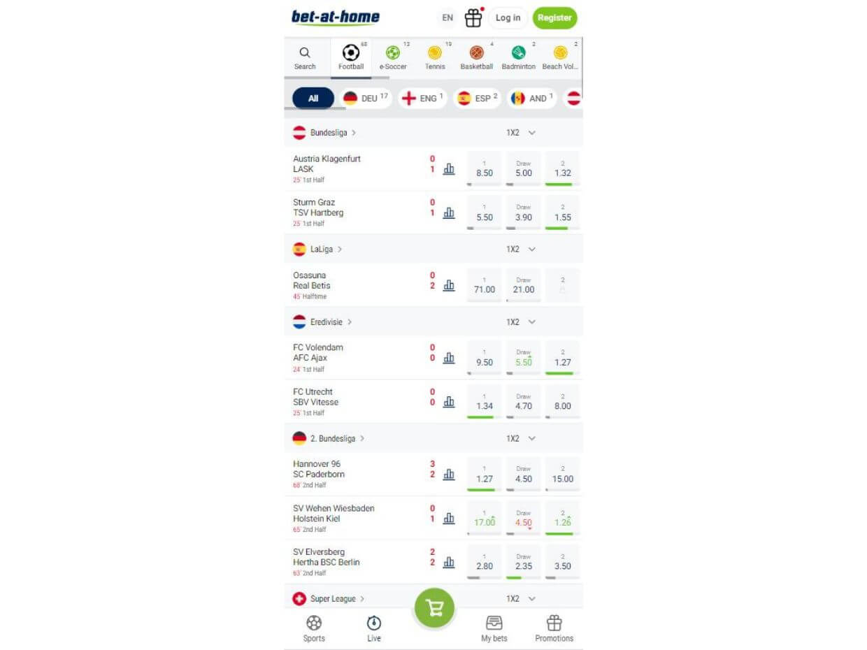 Mobile Live Betting Bet-at-home