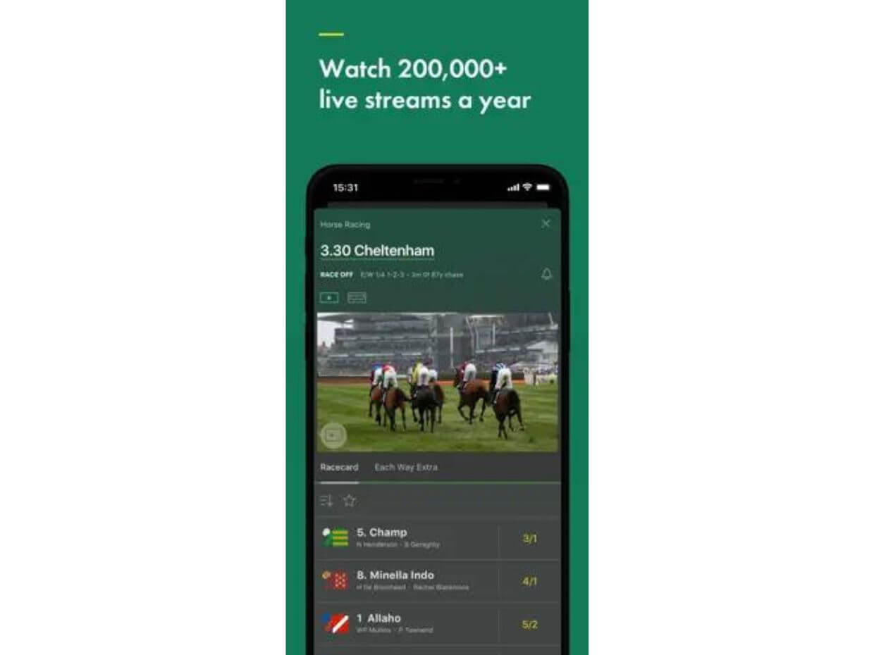 Application Watch Live Streams bet365