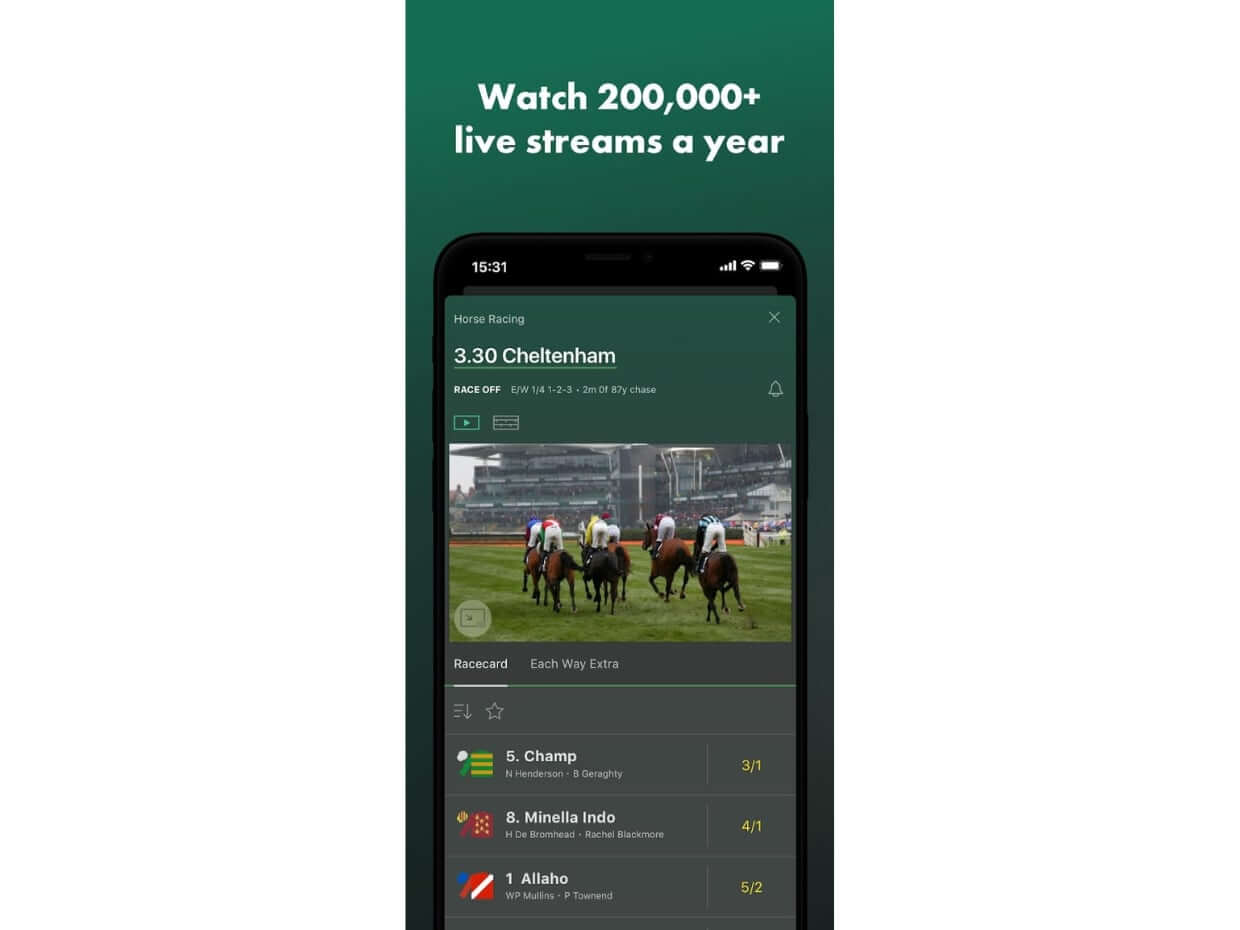 Application Live Stream bet365