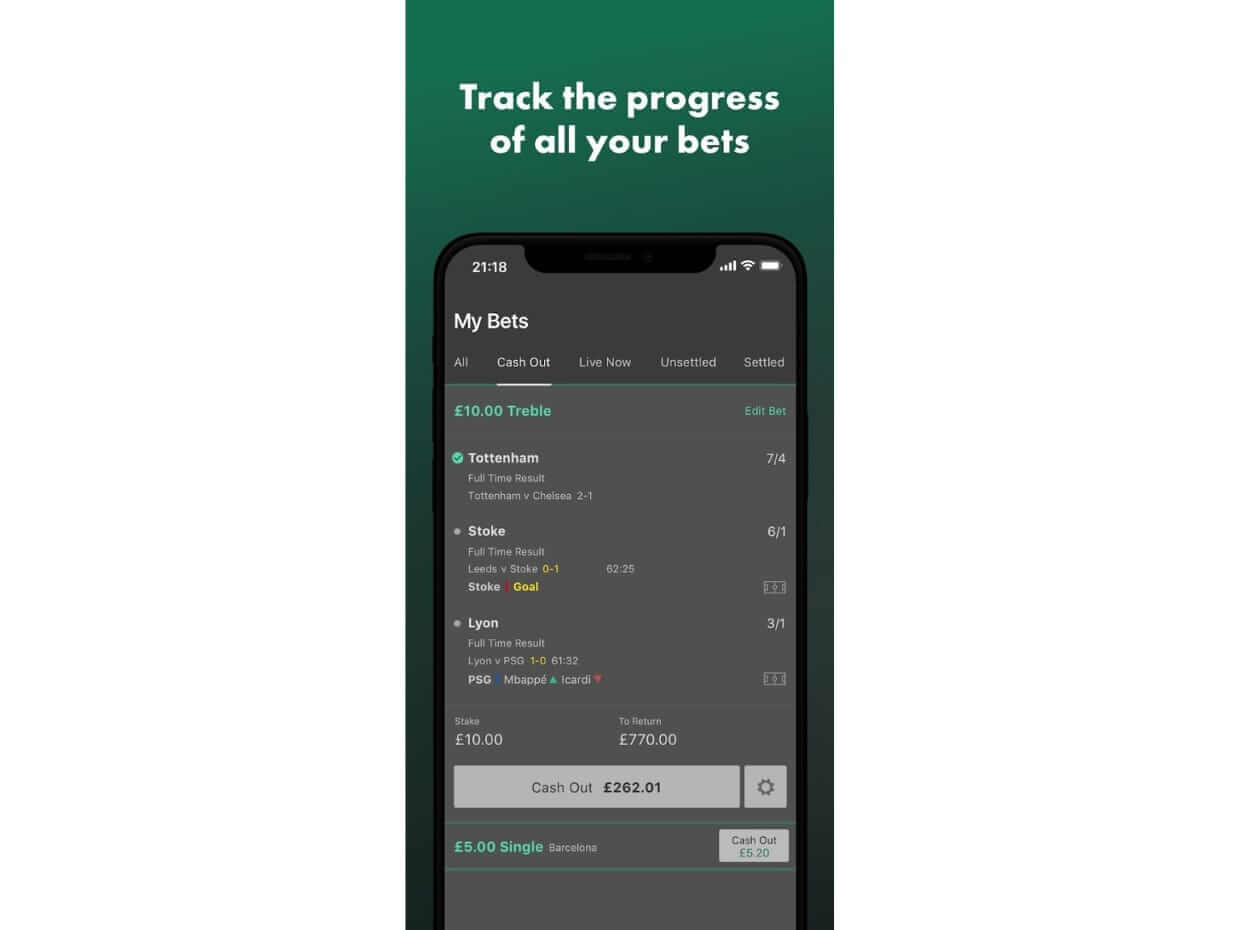 Application Bets Progress bet365