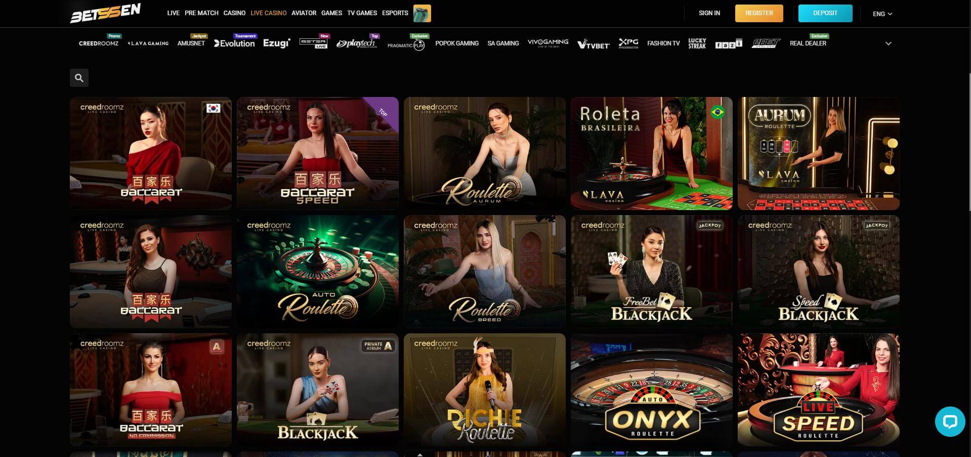 Betssen Casino Live