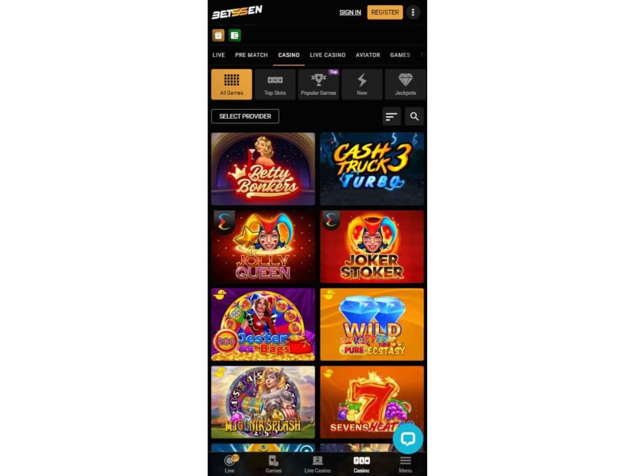 Mobile Casino Betssen
