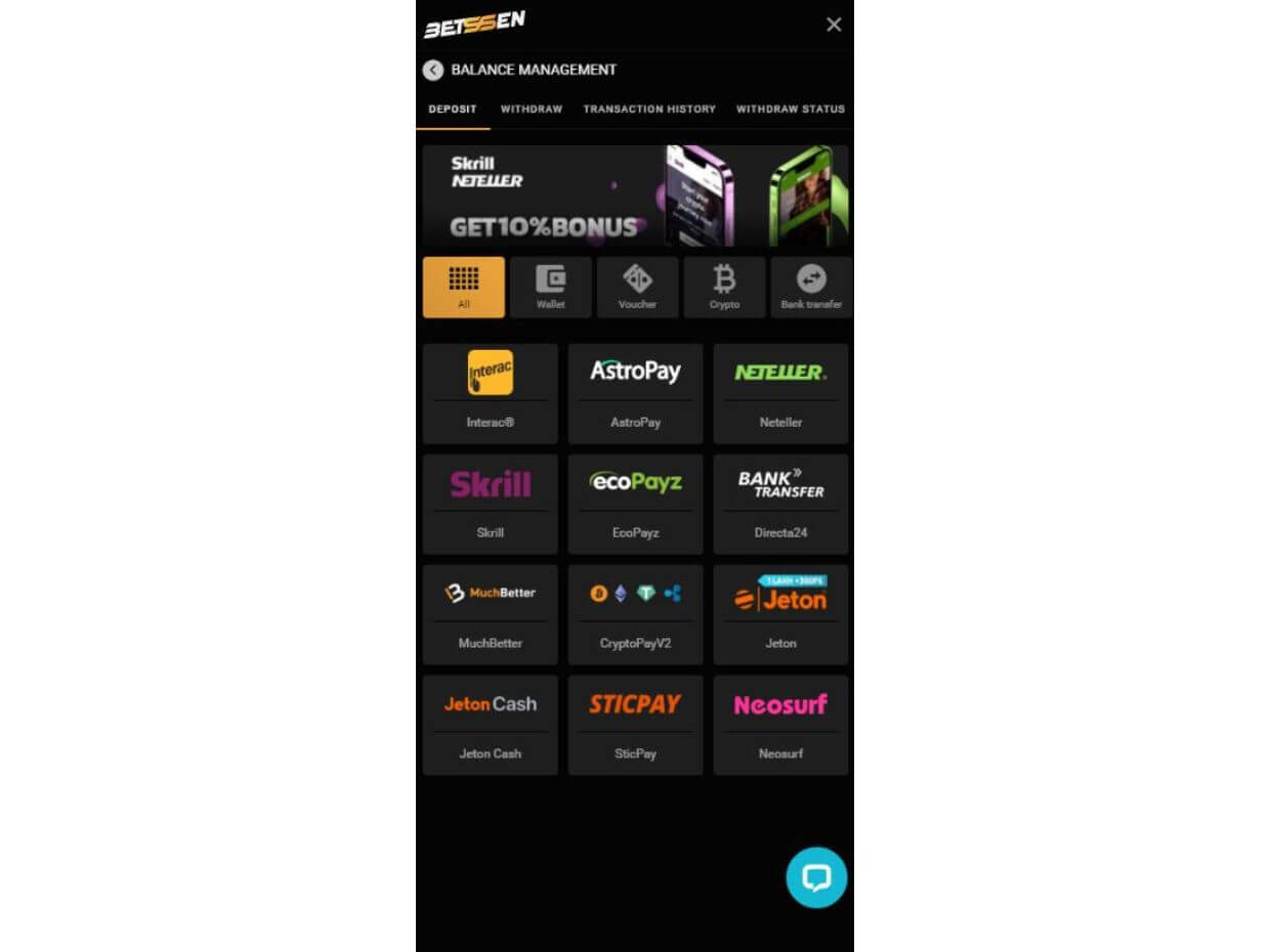 Mobile Deposit Betssen