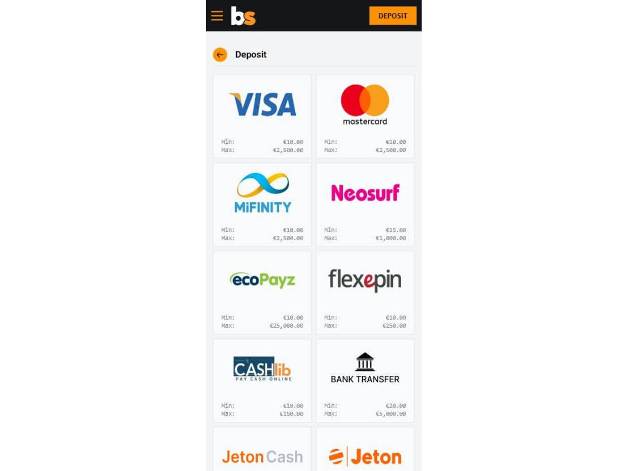 Mobile Deposit Betstro