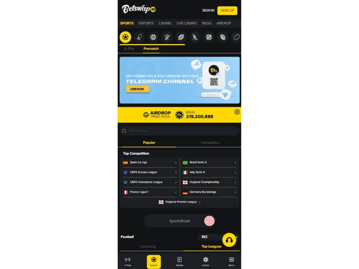 Mobile Live Betting Betswap.gg