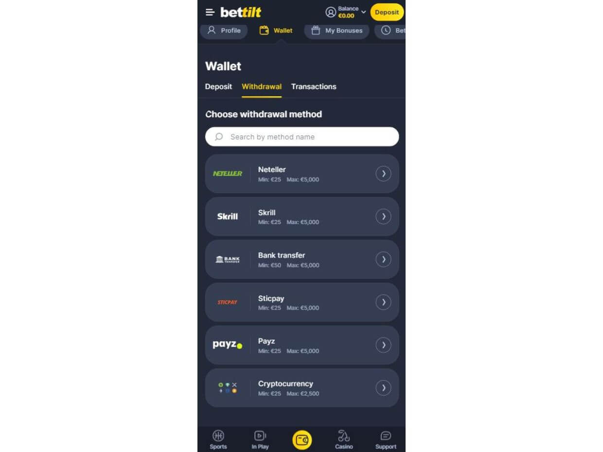Mobile Withdraw Bettilt