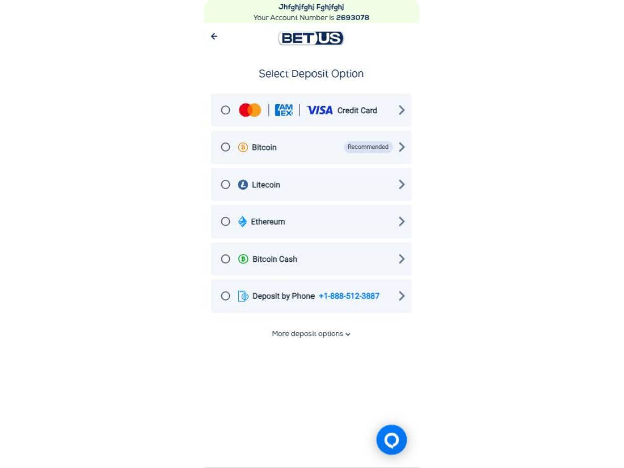 Mobile Deposit BetUS