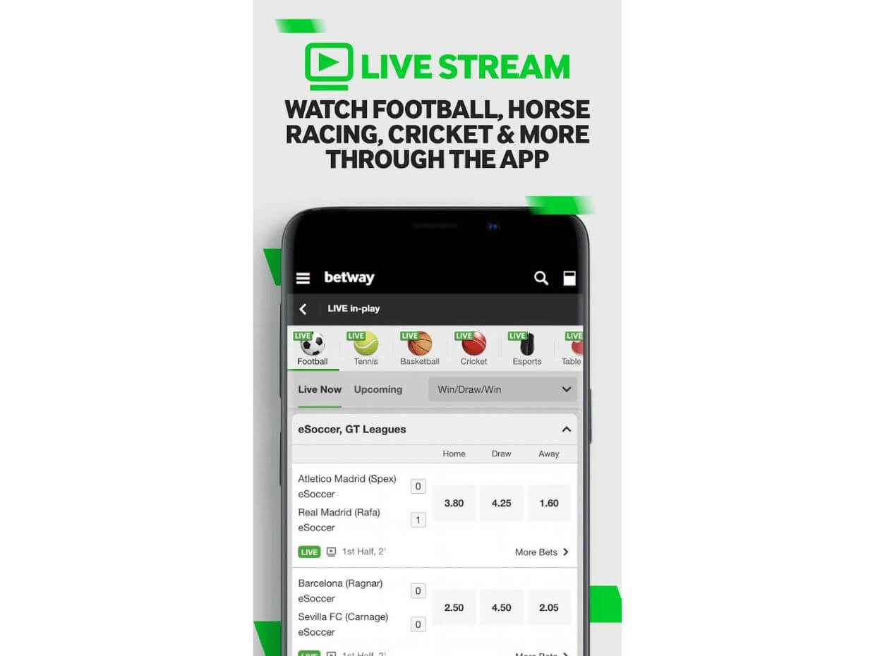 Mobile Application Google Betway