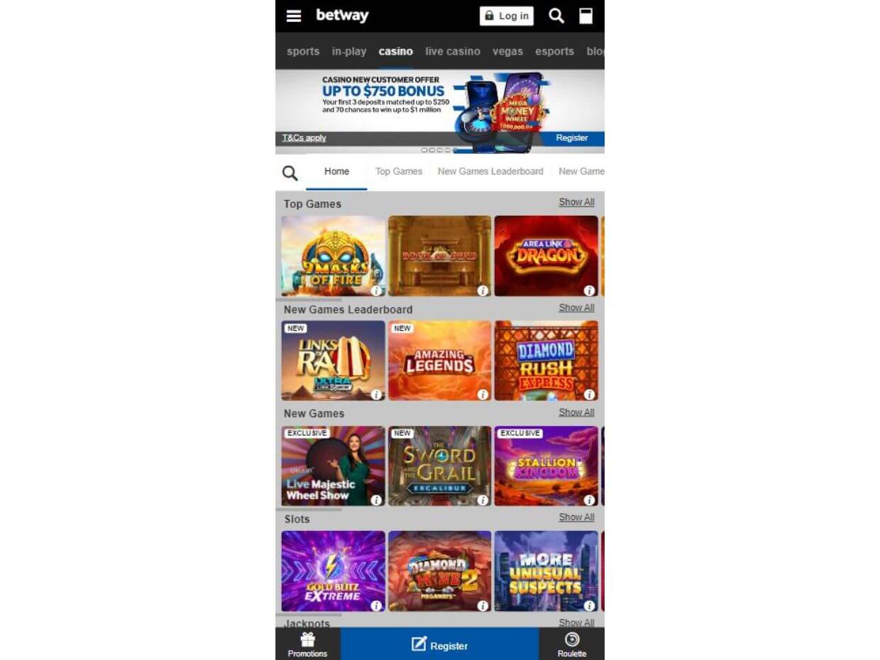 Betway Mobile Casino