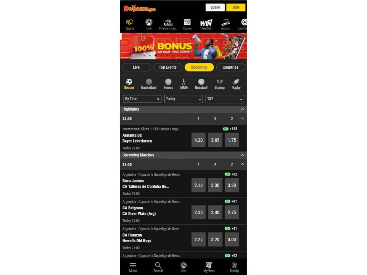 Mobile Betting Bwinners