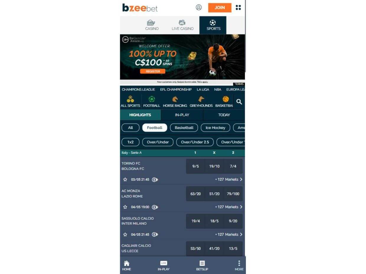 Mobile Betting Bzeebet
