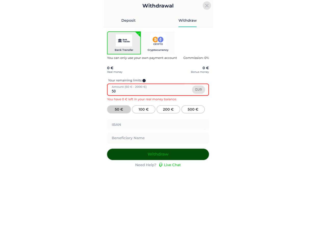 Kinghills Mobile Withdraw