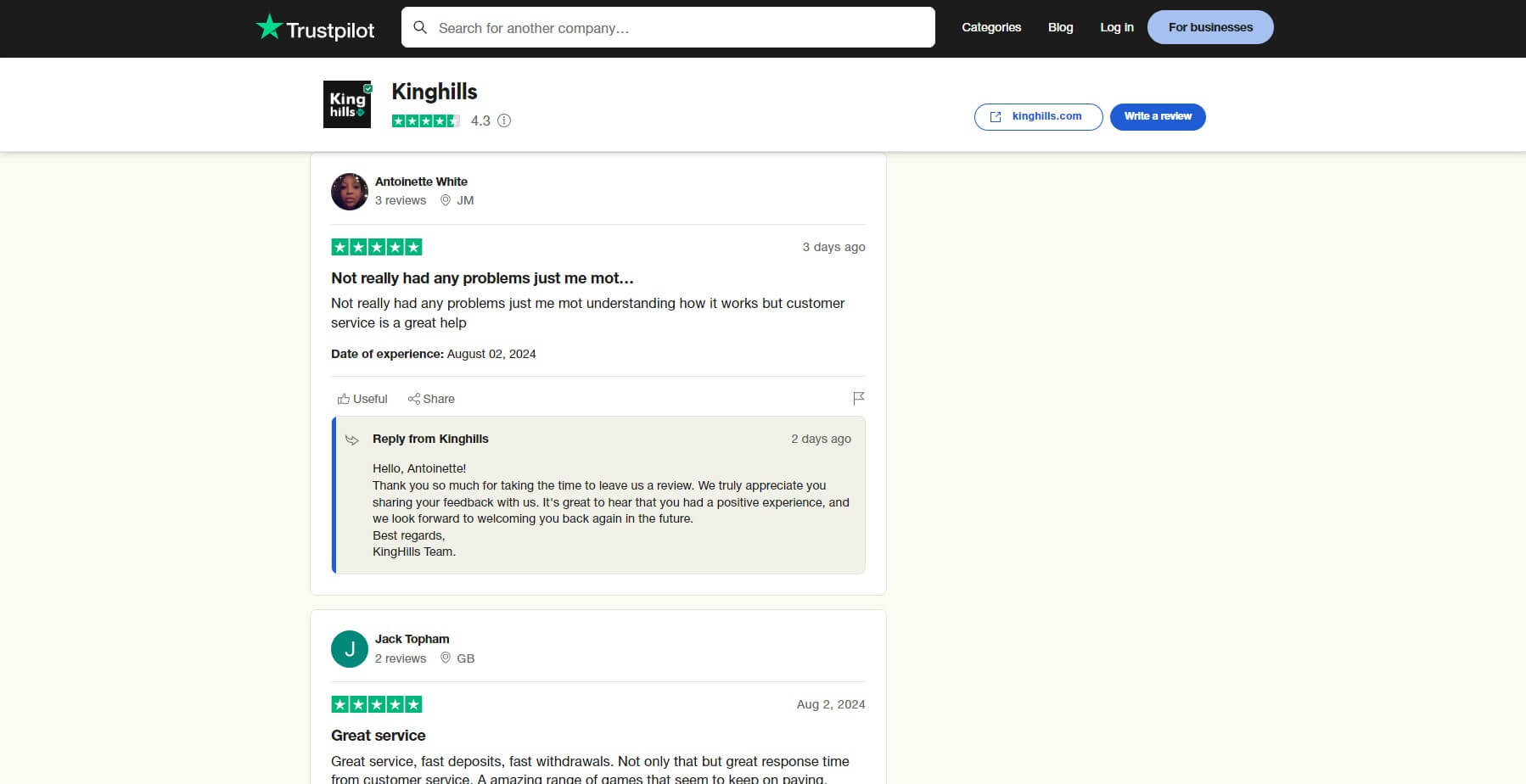 Kinghills Real Reviews