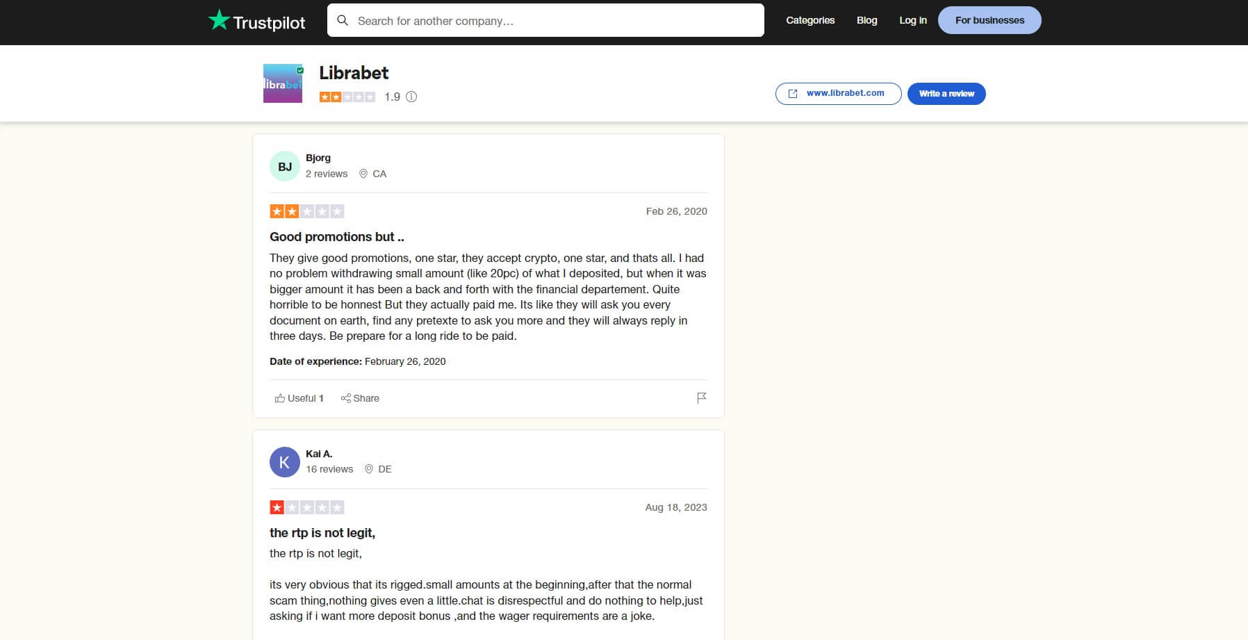 LibraBet User Reviews