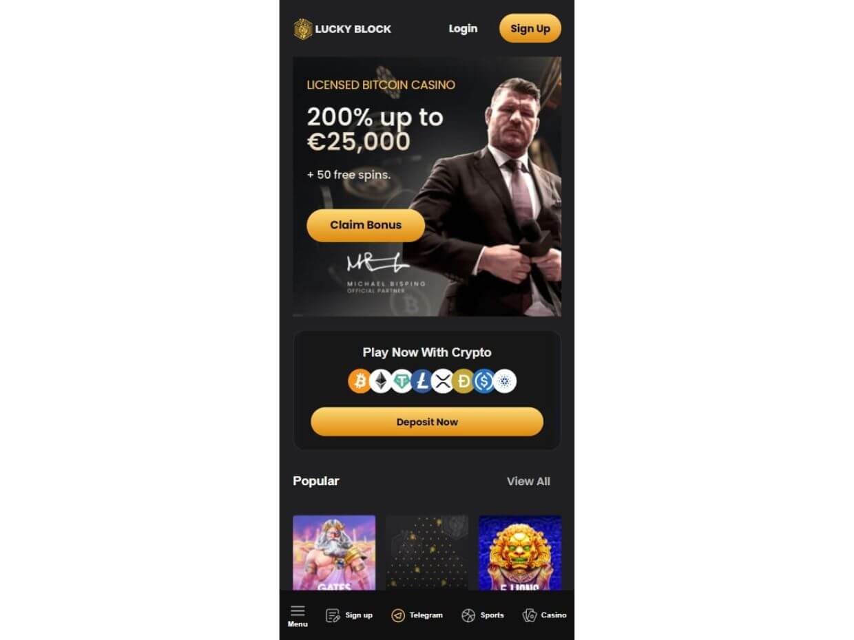 Mobile Start LuckyBlock