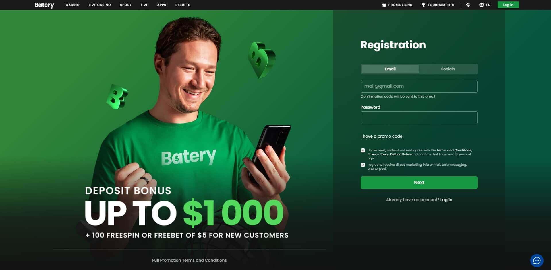 How to Register at Batery.win