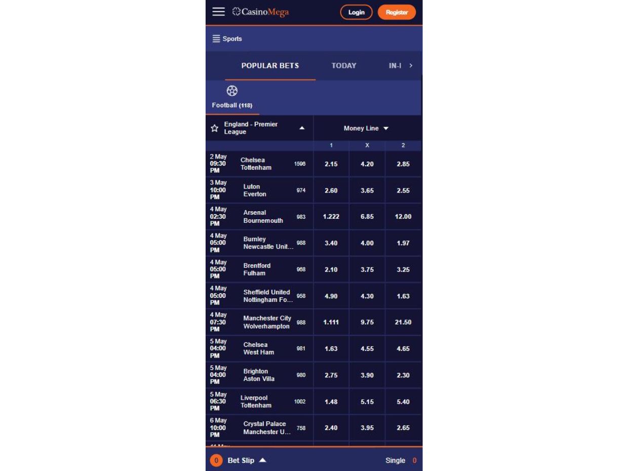 CasinoMega Mobile Experience Overview