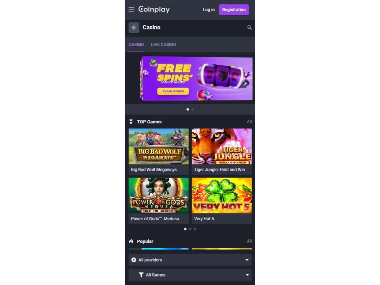 Play CoinPlay Casino on Mobile