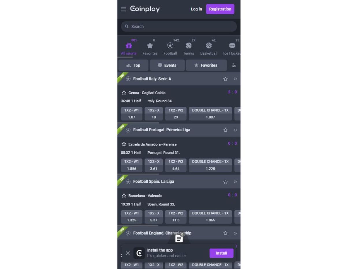 Coinplay Mobile Version For Seamless Live Betting Action