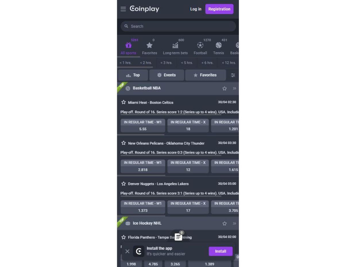 Discover Coinplay Mobile Experience