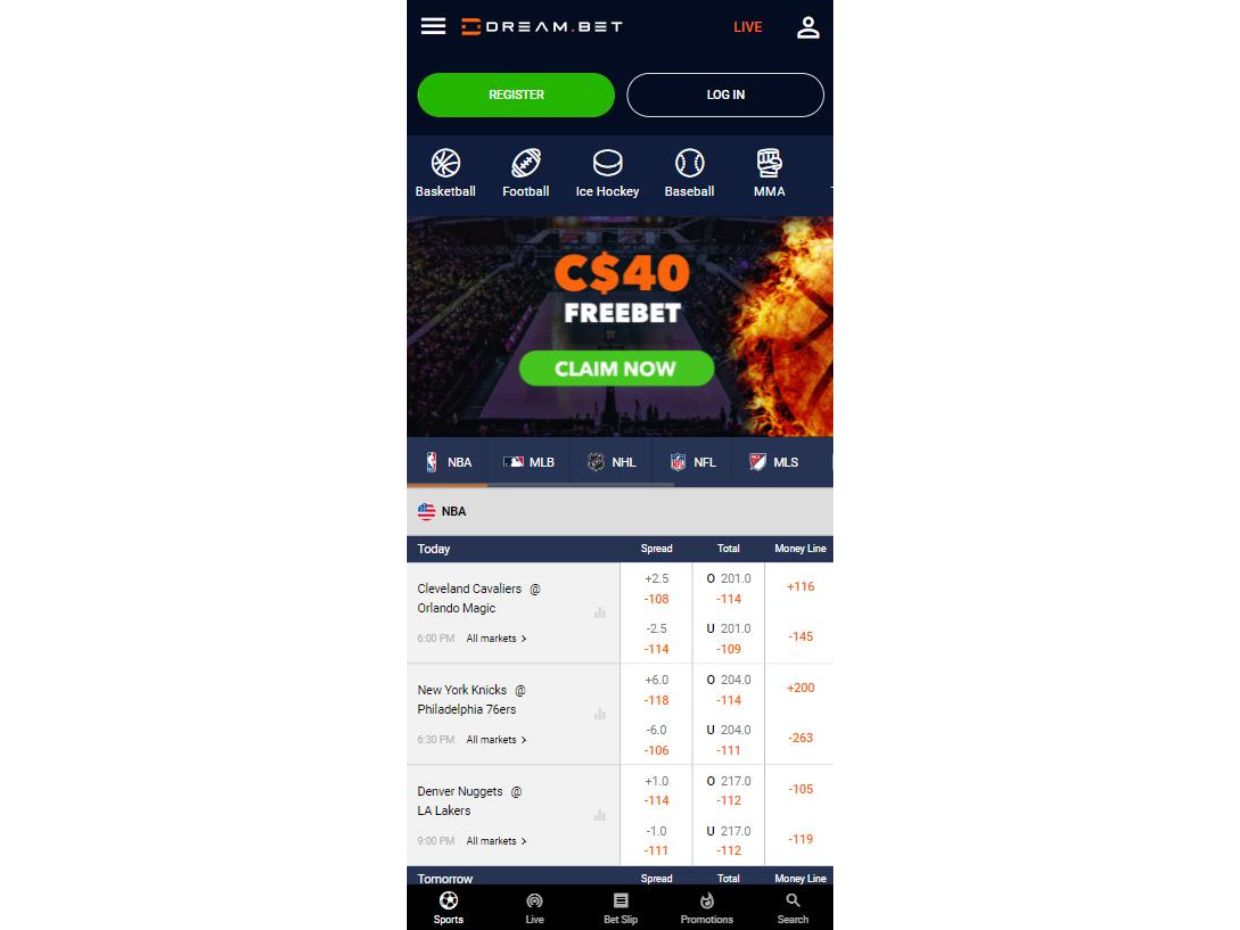 DreamBet Mobile Experience Overview
