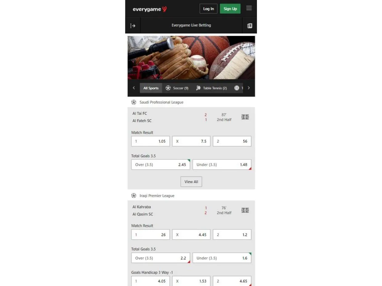 EveryGame Mobile For Live Betting On-The-Go